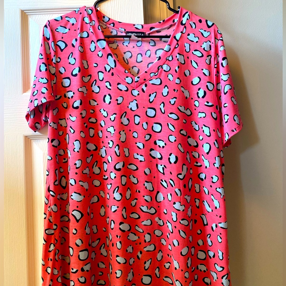 ✨Heimish USA  Womens Blouse Pink & Baby Blue